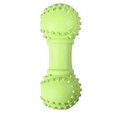 Flamingo Scrum Dumbell Köpekler İçin Oyuncak 10cm Yeşil - 1