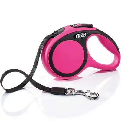 Flexi New Comfort Otomatik Şerit Köpek Gezdirme Kayışı 3mt (XS) Pembe - 1