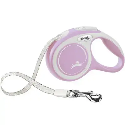 Flexi New Comfort Otomatik Şerit Köpek Gezdirme Kayışı 5mt (M) Rose - 1