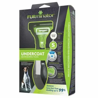 Furminator Kısa Tüylü Küçük Irk Köpekler için Köpek Tarağı (S) - 1