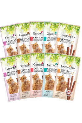 Garden Mix Karışık Kedi Stick Ödül Çubuğu - 10 Adet - 1