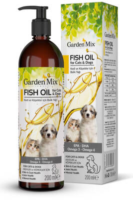 Garden Mix Kedi ve Köpek Somon Yağı 200ml - 1