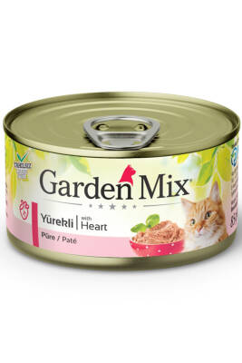 Garden Mix Kıyılmış Yürekli Tahılsız Yetişkin Kedi Konservesi 85gr - 1