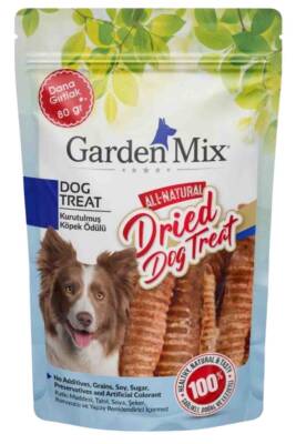 Garden Mix Kurutulmuş Dana Gırtlak Köpek Ödülü 80gr - 1