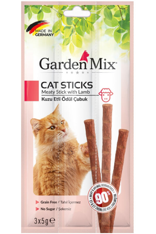 Garden Mix Kuzu Etli Kedi Ödül Çubuğu 3x5gr - 1