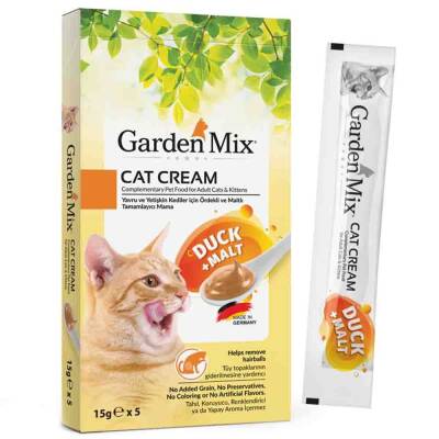 Garden Mix Ördek ve Malt Kedi Kreması 5x15gr - 1