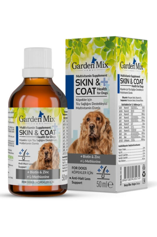 Garden Mix Skin Coat Köpekler İçin Tüy ve Deri Sağlığı Damlası 50 ml - 1