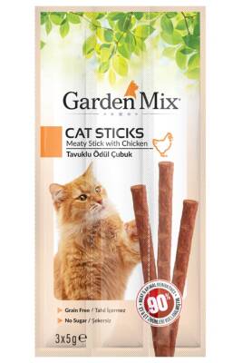 Garden Mix Tavuk Etli Kedi Ödül Çubuğu 3x5gr - 1