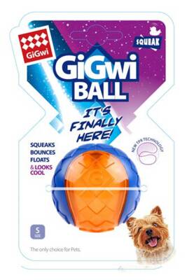 Gigwi Ball Sert Top 5 cm Şeffaf Renkli Köpek Oyuncağı - 1