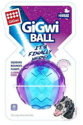 Gigwi Ball Sert Top 6 cm Şeffaf Renkli Köpek Oyuncağı - 1