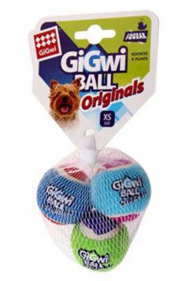 Gigwi Ball Tenis Topu 3lü 4 cm Köpek Oyuncağı - 1