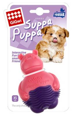 Gigwi Suppa Puppa Hipopotam Pembe Mor Köpek Oyuncağı - 1