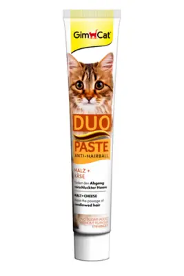 GimCat Anti Hairball Duo Paste Peynirli Malt Kedi Macunu 50gr - 1