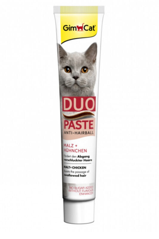 GimCat Anti Hairball Duo Paste Tavuklu Malt Kedi Macunu 50gr - 1
