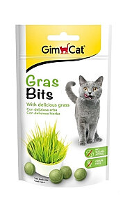 Gimcat Gras Bits Sindirim Tableti 50 Gr Kedi Ödülü - GIMCAT