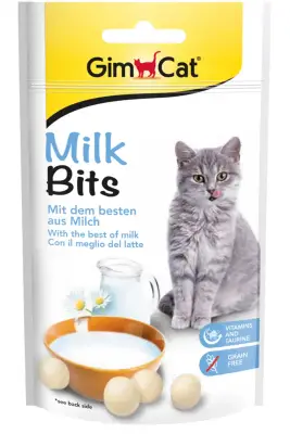 GimCat MilkBits Sütlü Kedi Ödül Tableti 40gr - 1