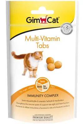 GimCat Multivitamin Kedi Ödül Tableti 40gr - 1