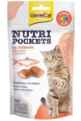 Gimcat Nutri Pockets Somonlu Kedi Ödülü 60gr - 1