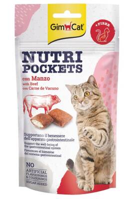 Gimcat Nutripockets Biftekli Malt Kedi Ödül Tableti 60gr - 1