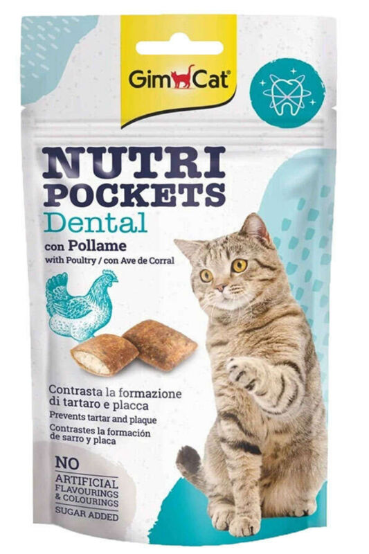 Gimcat Nutripockets Dental Diş Sağlığı Kedi Ödülü 60 Gr - 2