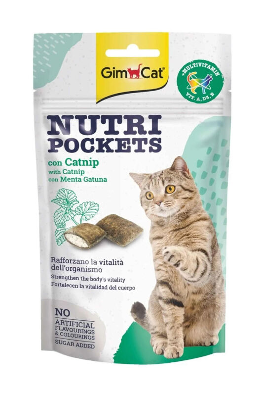 Gimcat Nutripockets Kedi Otlu Ödül Multivitamin 60gr - 1