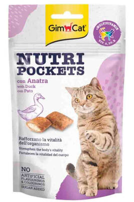 GimCat Nutripockets Ördekli Kedi Ödülü 60gr - 1