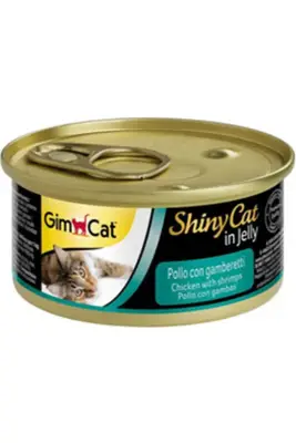 GimCat ShinyCat Tavuk ve Karidesli Kedi Konservesi 70gr - 1