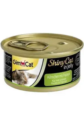 GimCat ShinyCat Tavuk ve Papayalı Kedi Konservesi 70gr - 1