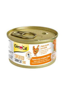 Gimcat Shinycat Tavuklu Havuçlu Fileto Kedi Konservesi 70gr - 1