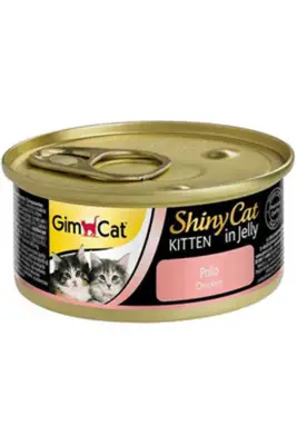 GimCat ShinyCat Tavuklu Yavru Kedi Konservesi 70gr - 1