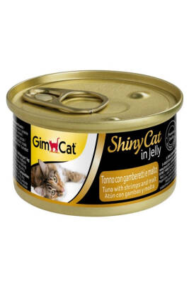 GimCat ShinyCat Ton Balığı Karides ve Malt Özlü Kedi Konservesi 70gr - 1