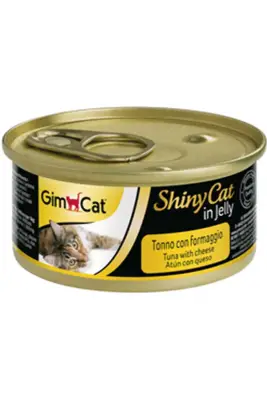 GimCat ShinyCat Ton Balığı ve Peynirli Kedi Konservesi 70gr - 1