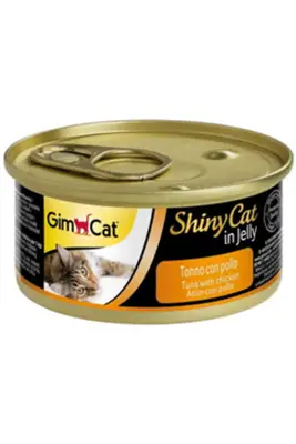 GimCat ShinyCat Ton Balığı ve Tavuklu Kedi Konservesi 70gr - 1