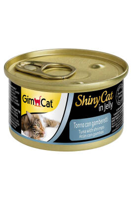 GimCat Shinycat Ton Balıklı ve Karidesli Kedi Konservesi 70gr - 1