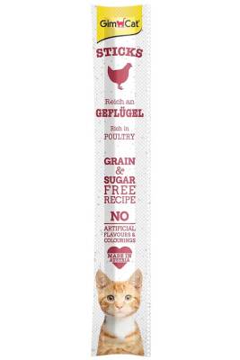 GimCat Sticks Kümes Hayvanlı Kedi Ödül Çubuğu - 1