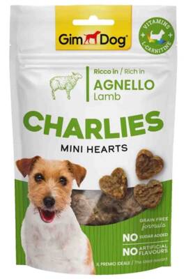 Gimdog Charlies Mini Hearts Kuzu Etli Köpek Ödülü 70gr - 1