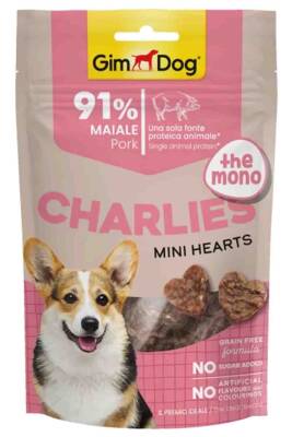 Gimdog Charlies Mini Hearts The Mono Domuz Etli Köpek Ödülü 70gr - 1