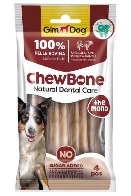 GimDog Chew Bones Press Naturel Köpek Çiğneme Kemiği 3,5’’ 80gr - 1