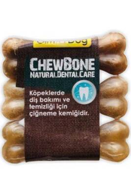 GimDog Mordimi Press Köpek Ödül Kemiği (3lü) 9cm Natural - 1