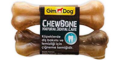 Gimdog Mordimi Press Köpek Ödül Kemiği Natural (2li) - 1