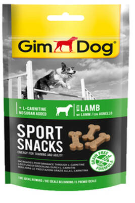 GimDog Sport Snacks Kuzu Etli L-Carnitinli Tablet Köpek Ödül Maması 60gr - 1