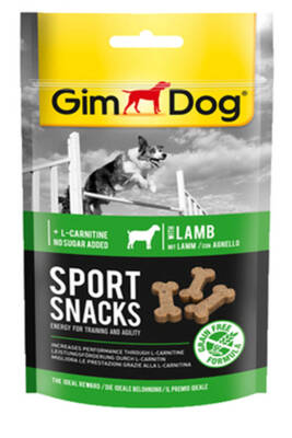 GimDog Sport Snacks Kuzu Etli L-Carnitinli Tahılsız Köpek Ödül Maması 150gr - 1