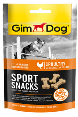 GimDog Sport Snacks Tavuk L-Carnitinli Şekersiz Tahılsız Tablet Köpek Ödül Maması 60gr - 1