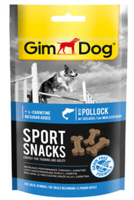 GimDog SportSnacks Kömür Balıklı L-Carnitinli Tablet Köpek Ödül Maması 60gr - 1