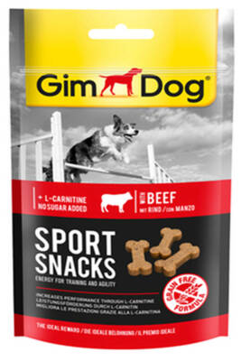 GimDog SportSnacks Sığır Etli L-Carnitinli Tablet Köpek Ödül Maması 60gr - 1