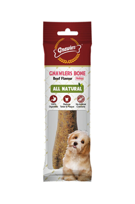 Gnawlers Beef Bone Biftekli Köpek Ödül Kemiği 12,5cm 95gr - 1