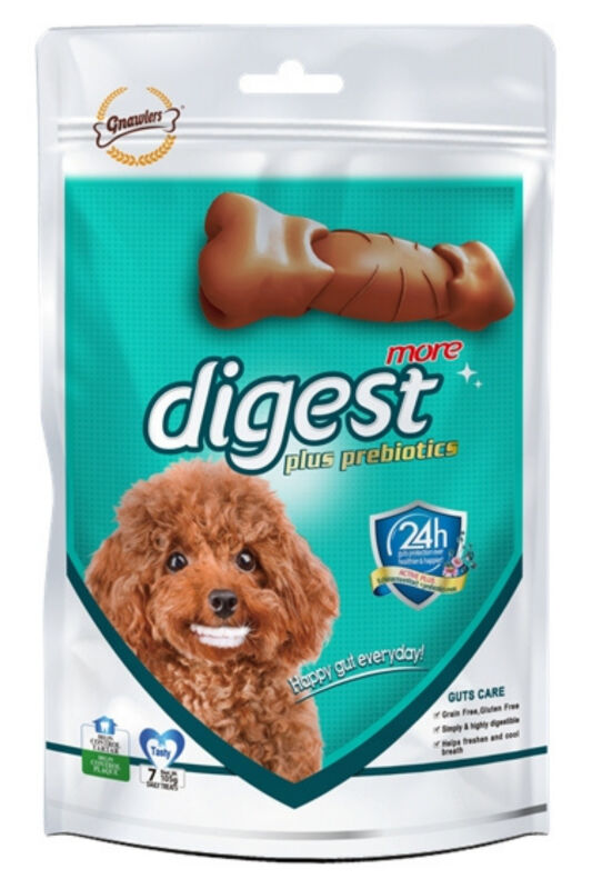 Gnawlers Digest More Prebiyotik Sindirim Destekli Köpek Ödülü 7'li 105 Gr - 1