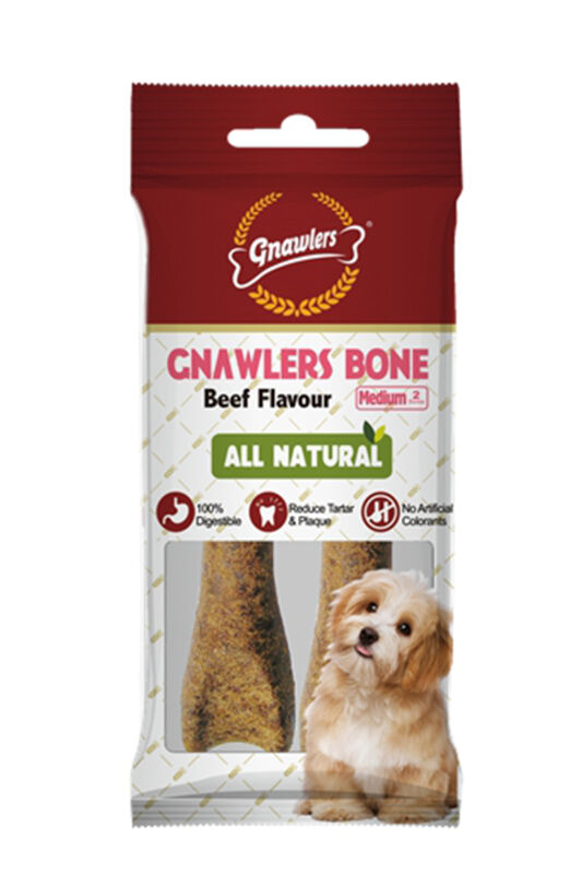 Gnawlers Köpek Ödül Kemiği Bacon Aromalı 2'li 90 Gr - 1