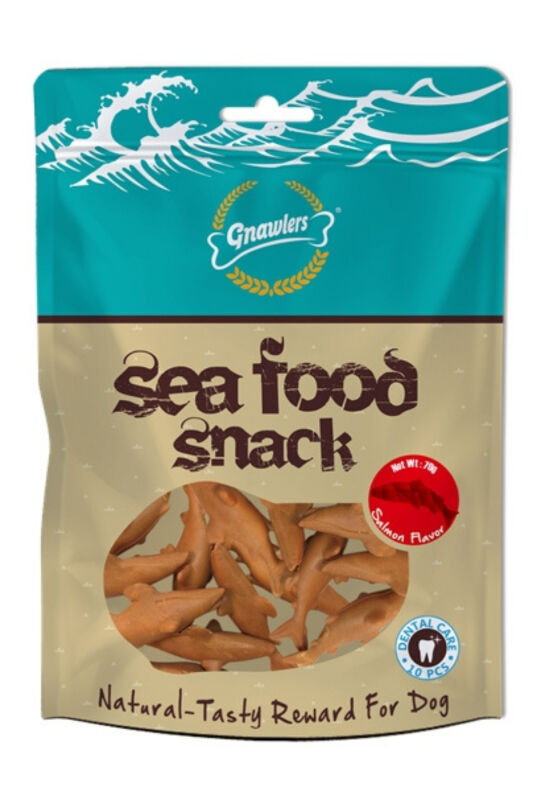 Gnawlers Seafood Snack Deniz Mahsullü ve Somonlu Köpek Ödülü 70gr - 1