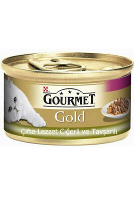 Gourmet Gold Ciğerli ve Tavşanlı Yetişkin Kedi Konservesi 85gr - 1